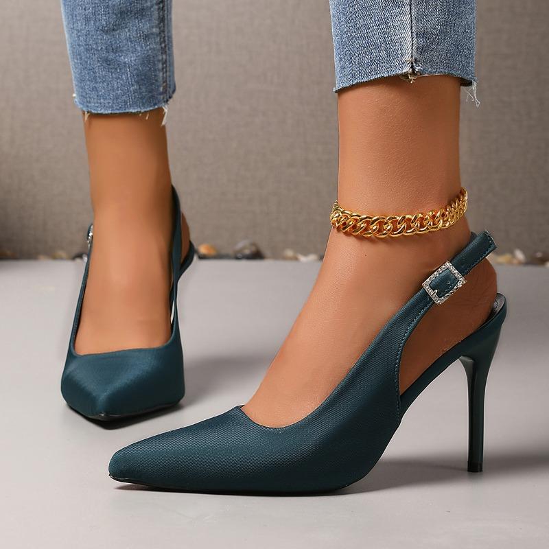 Fashion Casual Party Dress Leopard Print Women's Sandals 2024 Trend Summer Sexy Pointed Toe Simple Color High Heels Outdoor Shoes Woman