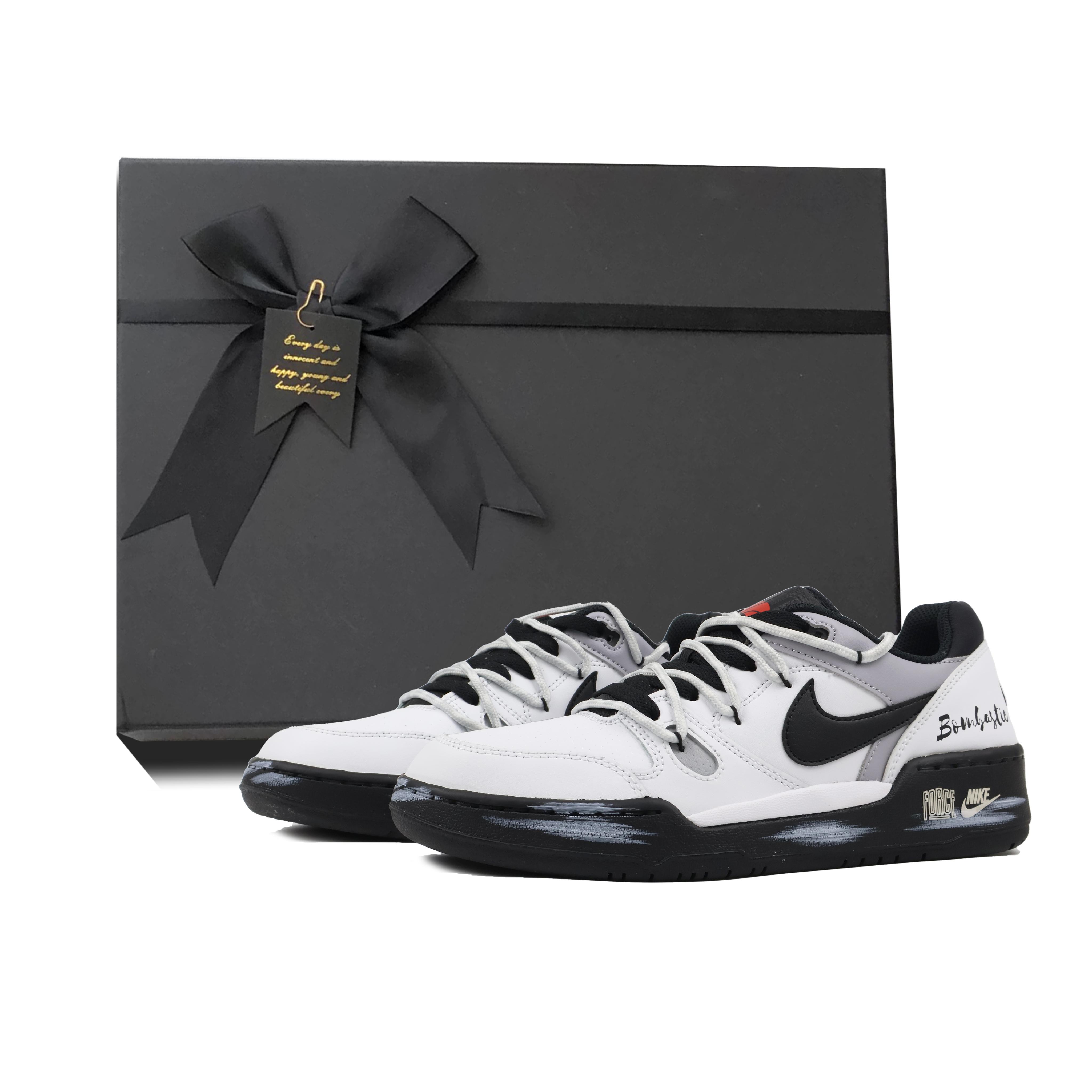 

Nike Full Force Black White Trace, Street, Graffiti, Letter, Distressed, Classic Trend FB1362-101(Team384-BOX) 44.5