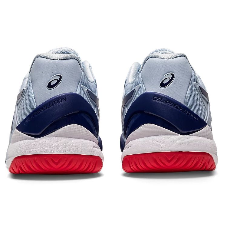 Asics Gel-Resolution 8 Comfortable Durable Low-Top Tennis Shoes Women sneaker Light-Blue 1042A072-407