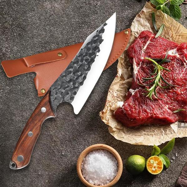 7 Inch Stainless Steel Hand-forged Boning Knife Skinning Knife Butcher Knife Kitchen Knife