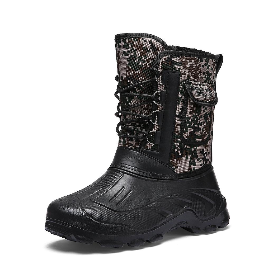 Outdoor Sports Men Boots 2024 Spring Waterproof Shoes For Men Light Rain Boots Fishing Boots Winter Snow Boots Newest Work Boots