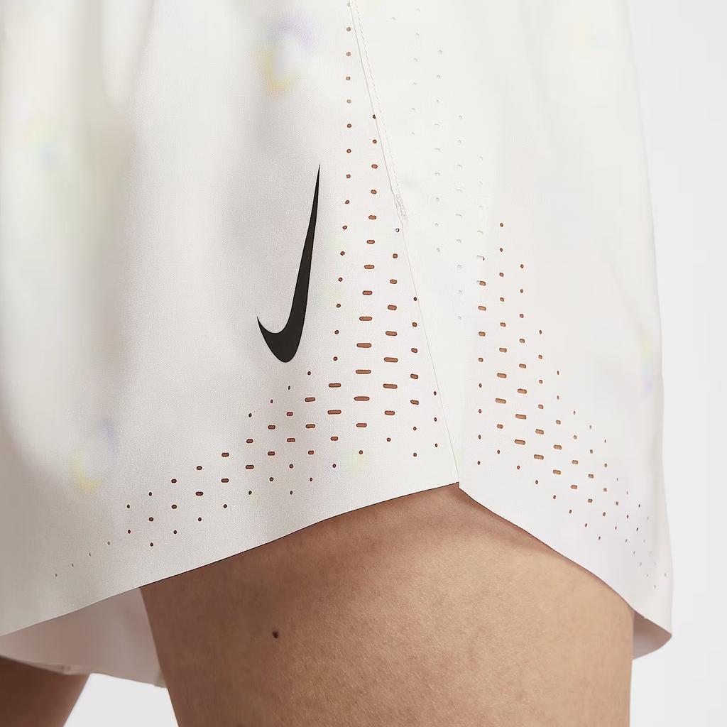 Nike Aeroswift Solid Quick-Dry Breathable Printed Mid-Rise Drawstring Moisture-Wicking Running Shorts Women shorts IF1426-101