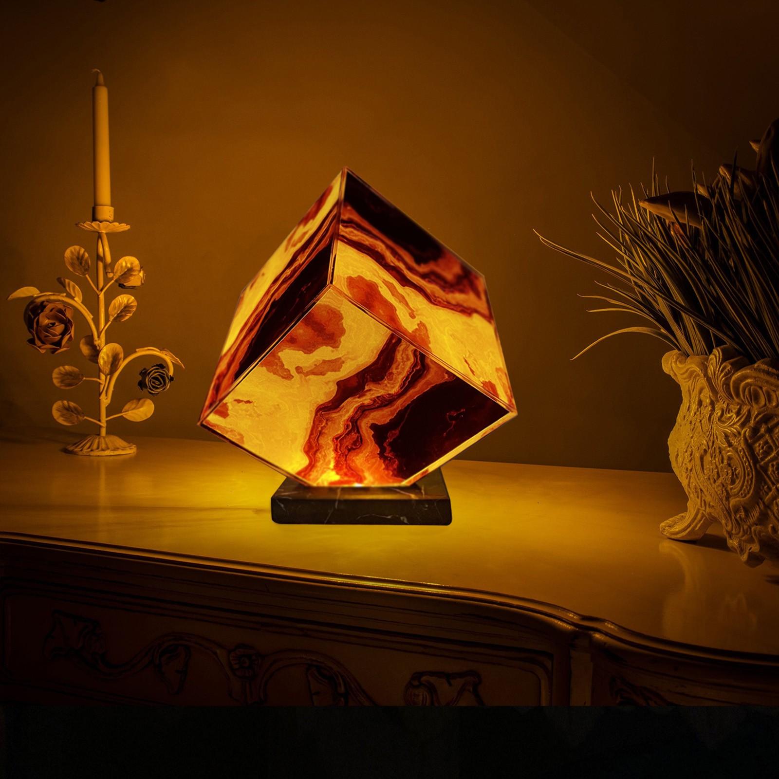 

Вулканическая лампа, портативная сборная лампа для домашнего декора, лава, визуальное произведение искусства, подарок, без мрамора, лампа