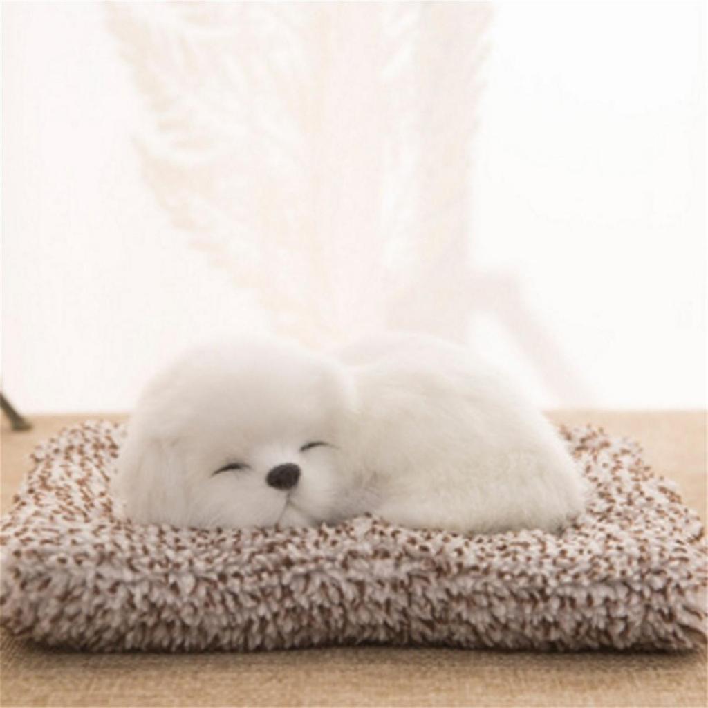 Kawaii Dog Ornaments Cute Lying On Mat Dogs Figurines Home Decor Modern Office Living Room Desk Decoration Crafts Accessories