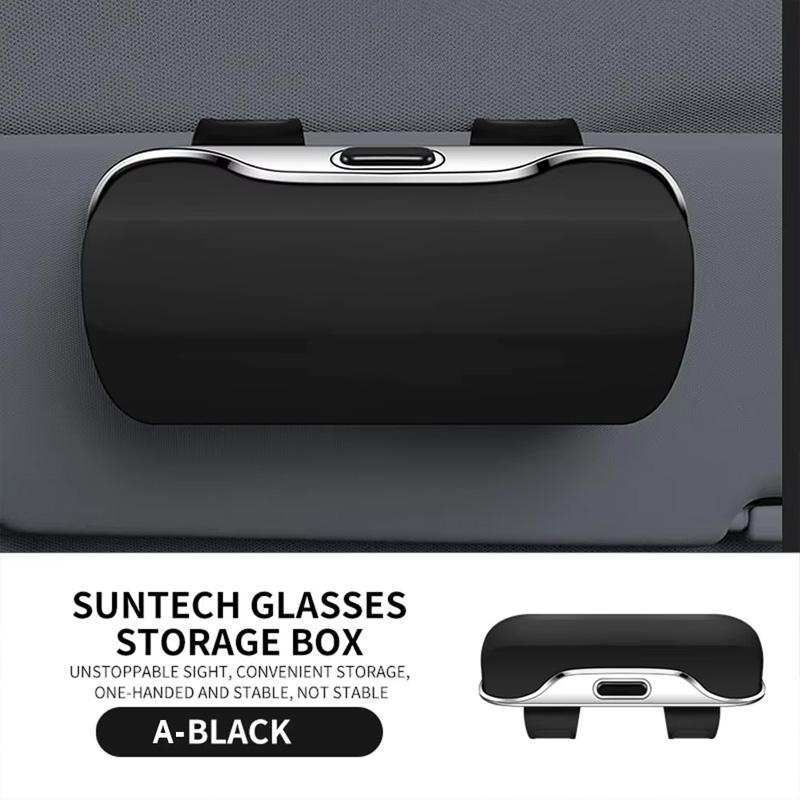 Prevent Shaking Car Glasses Box Portable Car Sun Glasses Holder In The Car Driving Glasses Holder Auto Eyeglass Case Sun Visor