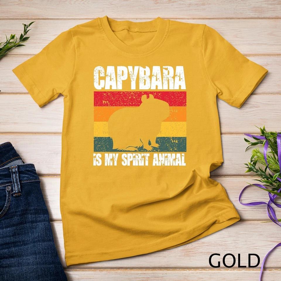 Capybara Is My Spirit Animal Shirt Capybara Pet Animal Gifts Unisex T-shirt 4 L