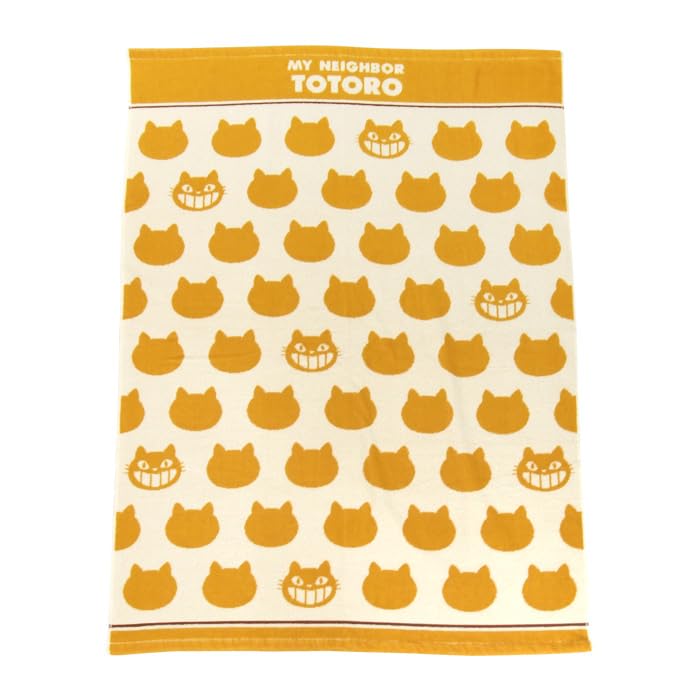 

Revere My Neighbor Totoro Cat Bus Nap Blanket, Towel Blanket, Large Bath Towel, 100% Cotton, Perfect for Daycare, Kindergarten, and Summer Use