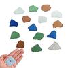 Ocean Theme Fridge Magnets Pack Of 15 Random Styles Colorful Sea Glass Refrigerator Magnetic Sticker For Home Gift