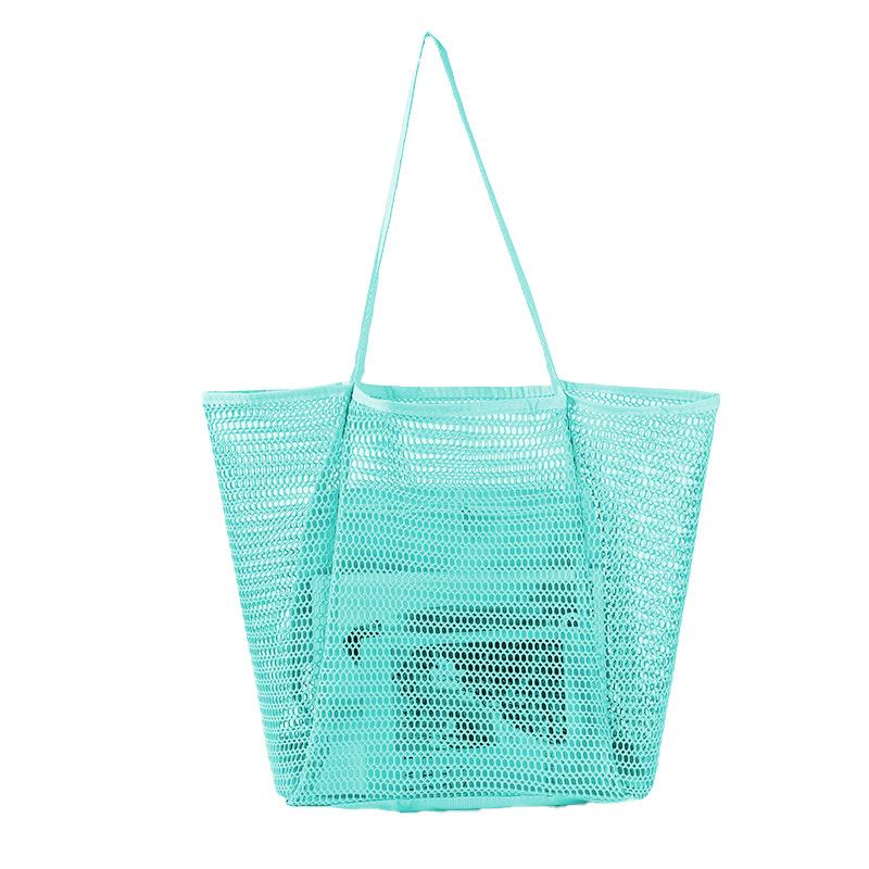 Hot selling, Mesh Beach Bag, Caramel Color, Toilet Bag, Swimming Clothing Storage Bag, Single Shoulder Handbag, Travel Portable Bag