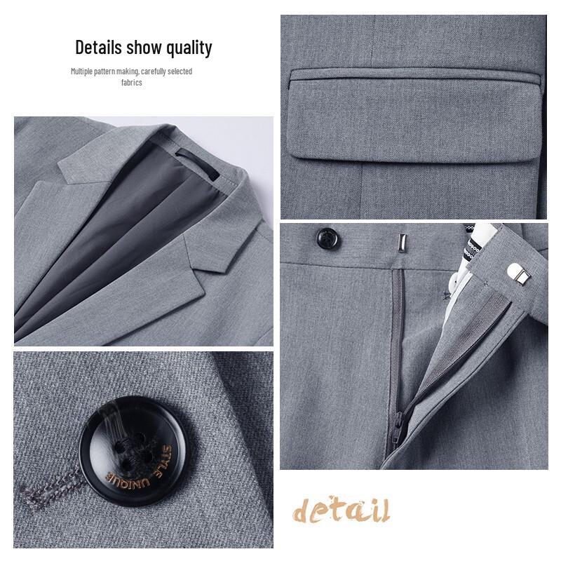 Troyman Unisex Slim Fit Professional Business Suit Set