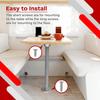 RV Table Base Mount Boat Table Pedestal Adjustable Camper Table Leg Base Detachable RV Table Legs for Boats Trailers RVS RV