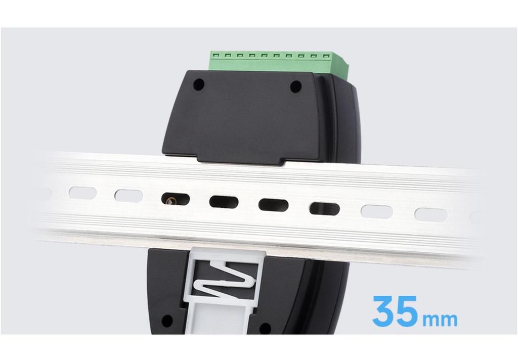 8-Channel Industrial Analog Input Module, DIN Rail Mount, 12-Bit Precision, Modbus RTU