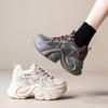 Shoes women's spring new versatile breathable sports casual shoes muffin thick-soled small inner height-increasing shoes