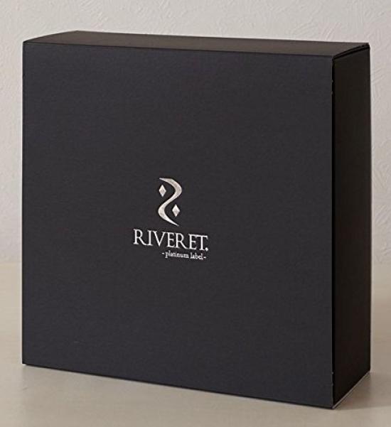 RIVERET Bamboo Wooden Pair in Wooden Gift Made in Japan Plate, Plate, 24cm, Set, Box,
