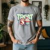New Summer Unisexs 100 Cotton TShirt Retro Cat With Cupcake Casual Breathable Short Sleeve Daily Wear