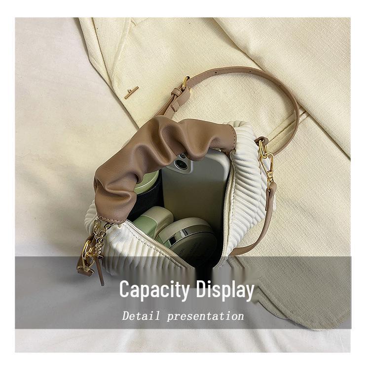 Vertical Stripes Handbag 2025: Stylish and Versatile Shoulder Messenger Bag for Women.