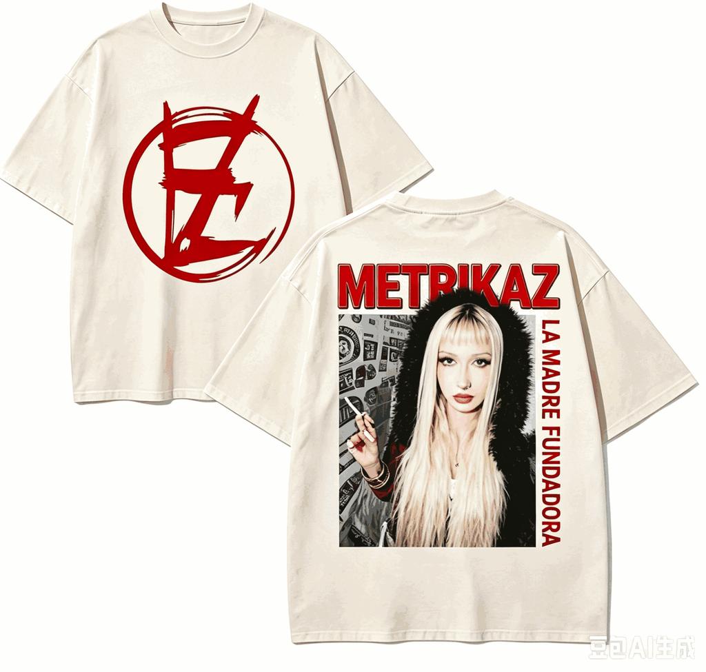 Metrika For Fan Gift Tshirt Unisex Unisex Harajuku Oversizedunisex Short Sleeve Streetwear High Quality Couples Soft Comfortable