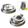 Metal Mason Jar Lid Built-in Suction Nozzle Stainless Steel Wide Mouth Lid for Daily Office Work Outdoors Leisure Occasions