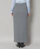 Nano Universe Jacquard Knit Tight Size Women's Lamé Skirt, S, 020, Gray, 669-5230317