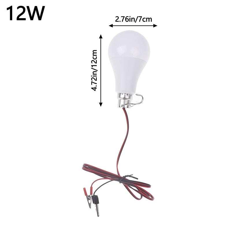 3W 6W 9W 12W 15W 18W Led Dc 12-85V Bulb With 1.2M Wire Screw-On Low-Voltage Battery Household Bright Lighting Bulb