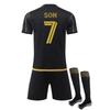 Los Angeles Negru Îmbrăcăminte Activă Imprimeu 7 Fani Fotbal Tricou de Antrenament Set Pentru Copii și Adulți