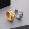 New Trendy Stainless Steel Round Ring for Men