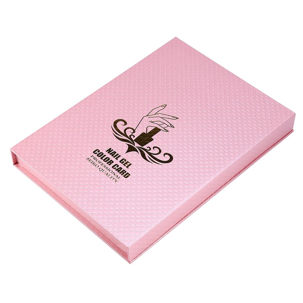 216 Colors Nail Gel Color Card Nail Polish Display Chart Book Nail Art Showing Shelf Pink