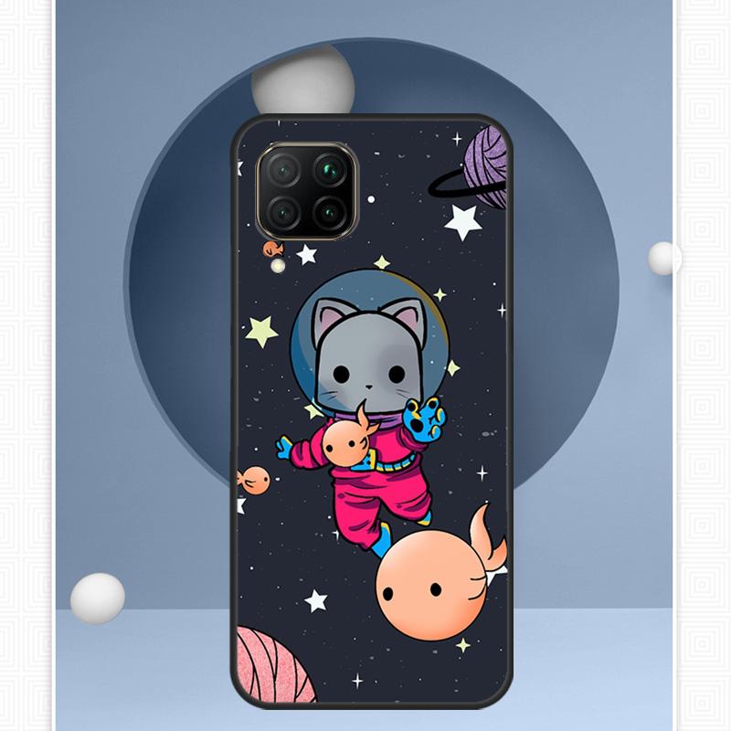 Cats In Space For Huawei Nova Y91 Y60 Y70 Y72 Y90 Y61 12s 12i 11i 8i 10 9 SE P20 P40 Lite P30 P60 Pro Case