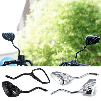 Rétroviseurs latéraux universels en aluminium pour moto, squelette, crâne, main-griffe, ombre, pour DUKE390 790 GSX Z400 L5O7