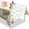 Paready Birthday Tablecloth, Disposable Decoration, 1 Piece, Table Cover, Table Decor, Birthday Decorations, Party Supplies, Kids Party Celebration, B