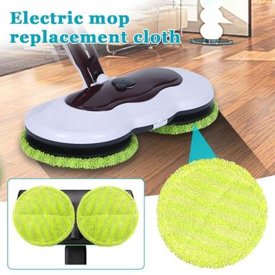 2 Pcs 16cm Circular Absorbent Mop Pads Floating Mop Pads Electric Mop Replacement Cloth Microfibre Pads Mop Cleaning Cloth