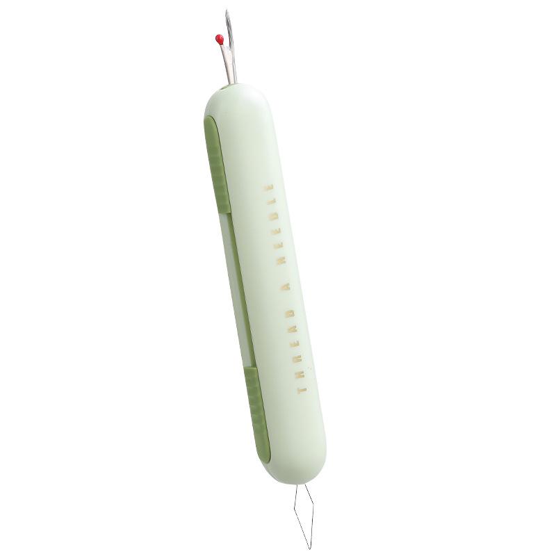 Elderly-Friendly Threading Needle Device: No-Thread Sewing Needle Tube for Hands-Free Sewing, Quilts, Clothes, and Thread Storage.