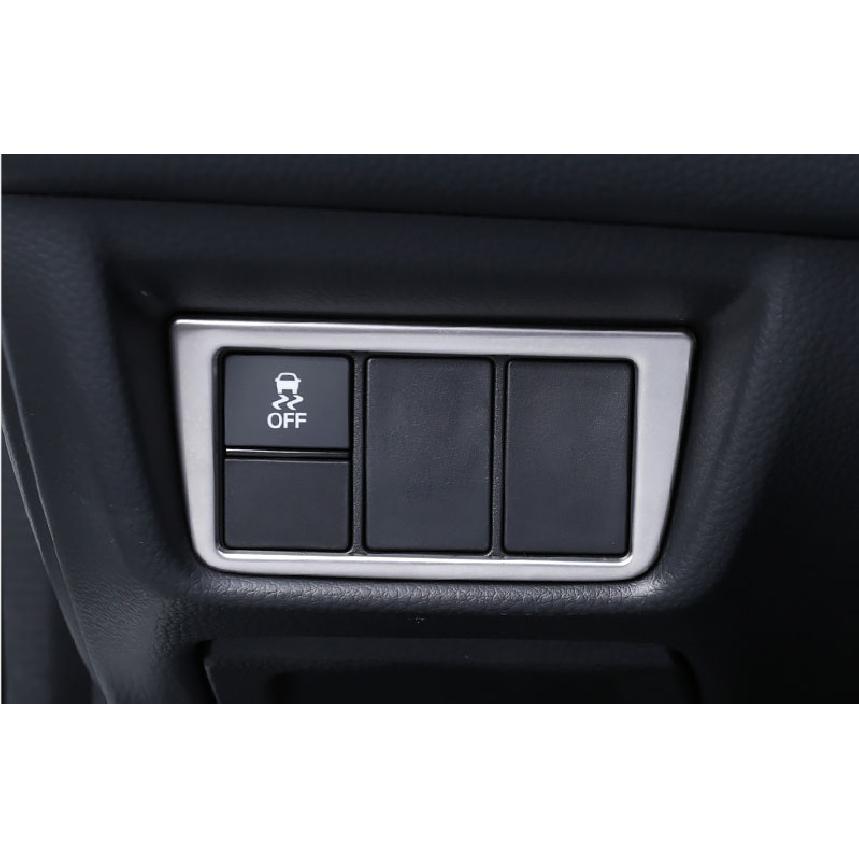 For Honda Accord 2018 - Silver Steel Headlight Switch Control Frame Trim