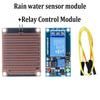 Water Detection Module 12V for Arduino Raindrop Sensor with Relay Output for Weather Monitoring 250V Relay Capacity