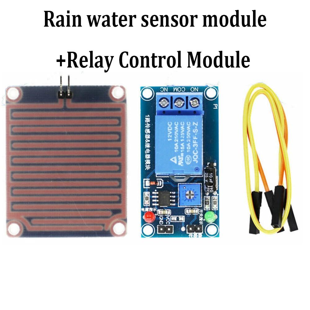 

Water Detection Module 12V for Arduino Raindrop Sensor with Relay Output for Weather Monitoring 250V Relay Capacity China Mainland