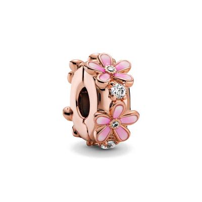 Neue Europäische Rose Gold Blume Clip Stammbaum Diy Feine Perlen Fit Original Charms Silber 925 Armband Schmuck F047