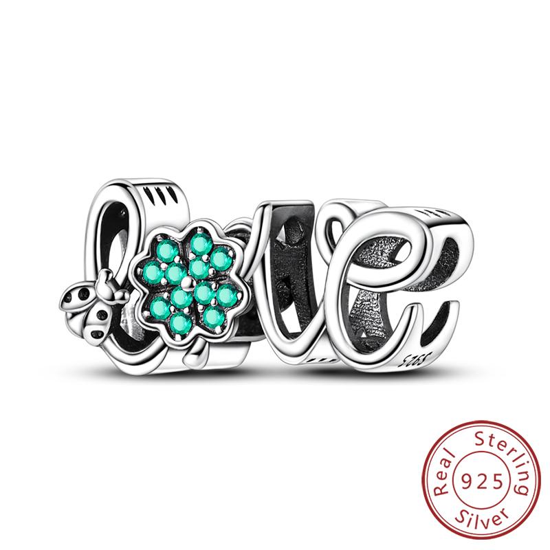 Silve Charms Beads Rabbit Robot Love Puppy Dog Charm Fit Original Bracelet Bangle Pendant Dangle Women Jewelry Gift