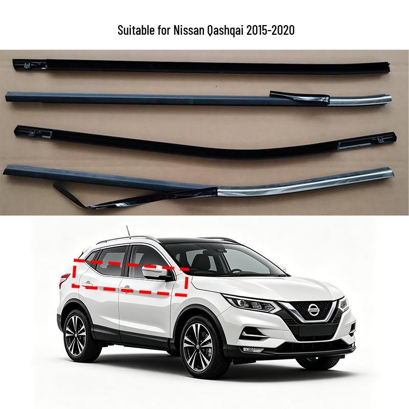 Water Deflector Seal Trim for 2015-2020 Nissan Qashqai Doors & Windows
