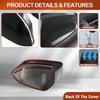For BMW Series 5 G60 2024 Rearview Side Mirror Cover Wing Cap Exterior Door Rear View Case Trim Carbon Fiber Black ABS