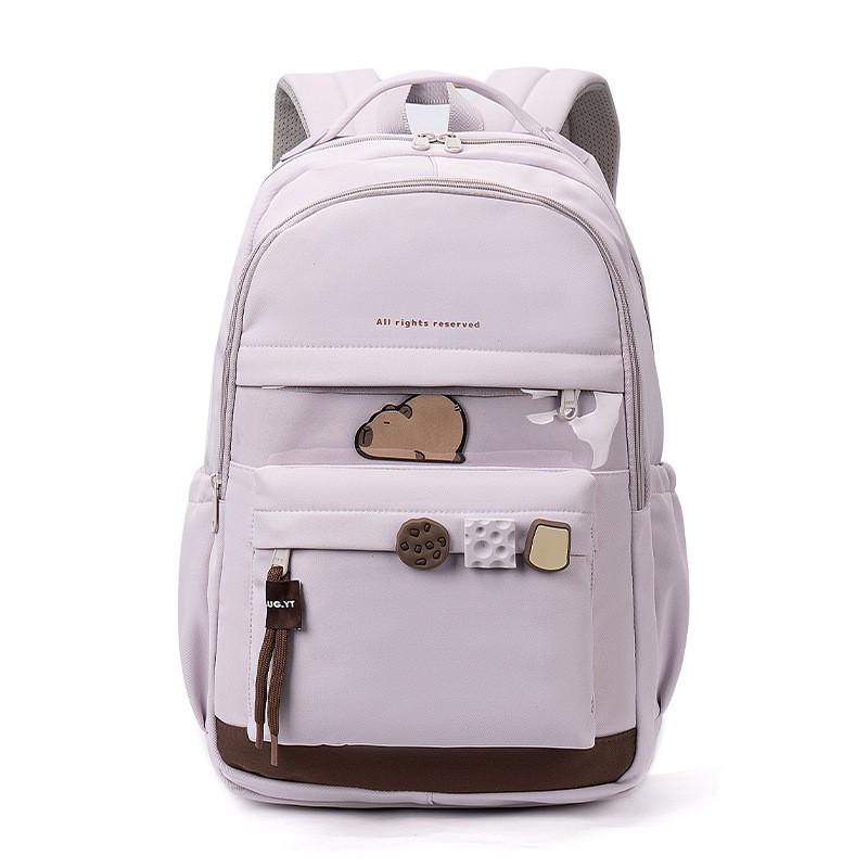Minimalistischer Rucksack im japanischen Stil für Schülerinnen - Große Kapazität, hochwertiges Design für Mittel- und Oberstufenschülerinnen