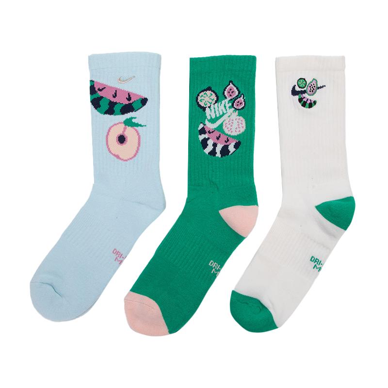 Nike Everyday Plus Big Kids  Cushioned Crew Sock 3 Pair HM6946-901 M