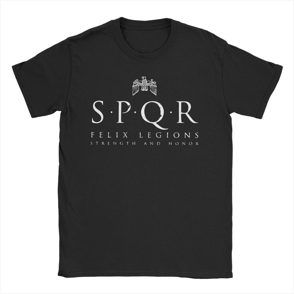 SPQR Symbol of Ancient Rome for Men Women T Shirts  Leisure Tee Shirt Short Sleeve O Neck TShirt Cotton Gift Idea Clothes