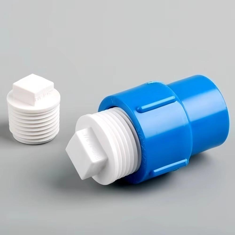 10pcs/set PVC Male Thread End Cap External Plug Tube Connector Plumbing Pipe Plug Garden Irrigation