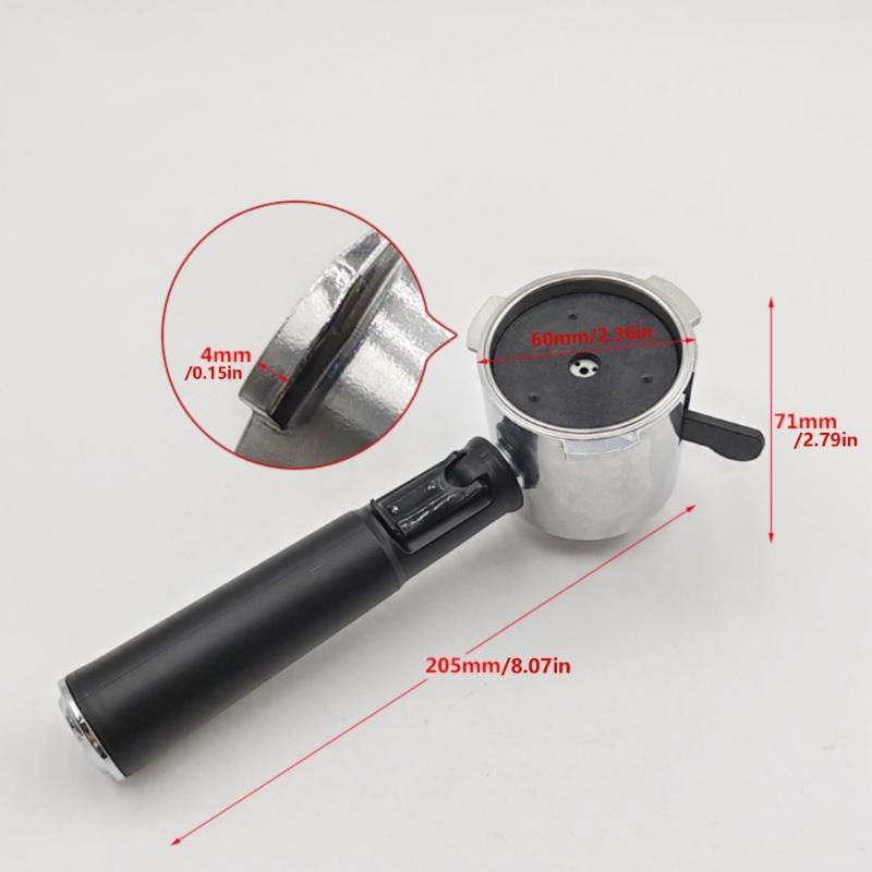 51mm Coffee Pods Handle Ergonomic Coffee Portafilter Suitable for Most Coffee Machines for Enhancing Flavor Extraction