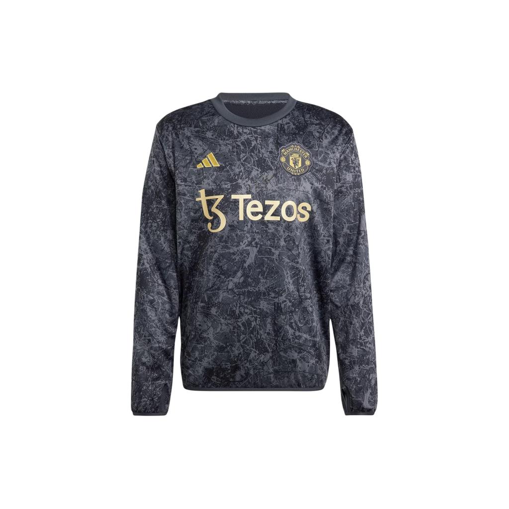 Adidas x Stone Roses Manchester United Warm-Up Sweatshirt Men Tops Black IQ1567