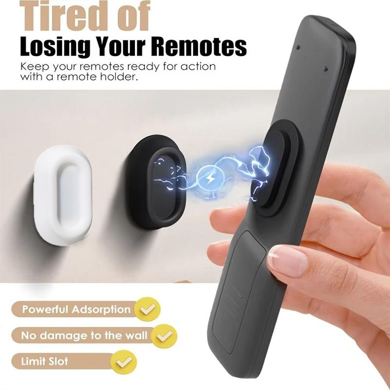 Magnetic Remote Control Holder Wall-mounted Silicone Traceless Remote Control Organizer Self-Adhesive Magnetic Sticker Hook