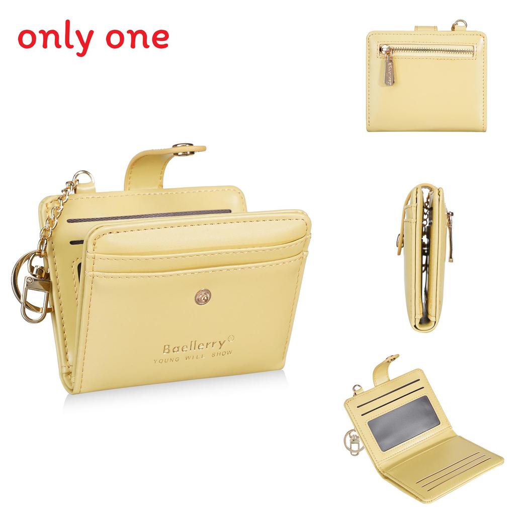 Womens Pu Leather Wallet With Integrated Card Holder And Keyring Stylish Coin Purse