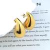 High-End Teardrop Titanium Steel Earrings: Unique and Stylish Dopamine Studs for Women
