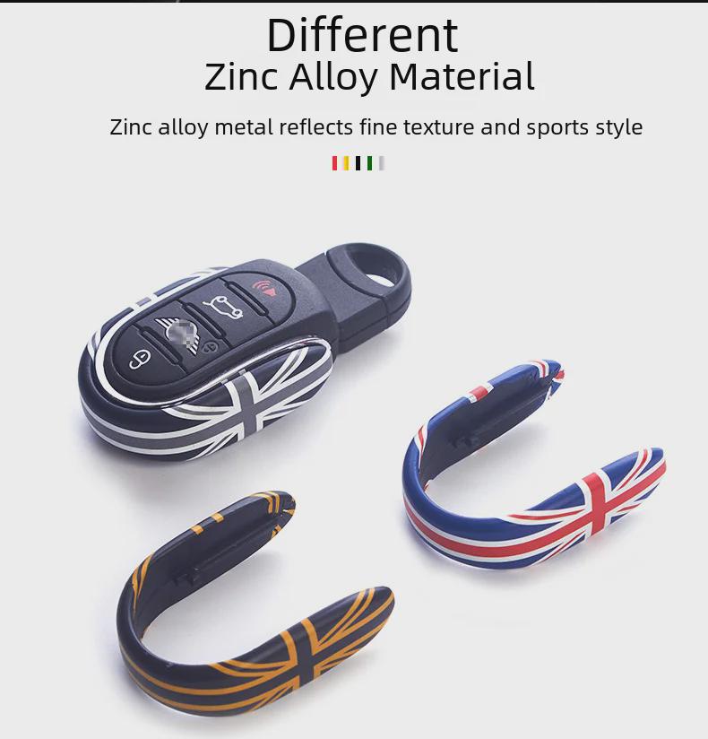 MINI Cooper U-Shaped Union Jack Key Shell for Car Key Modification