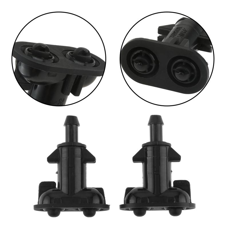 1Pair Black Headlight Washer Jet Sprayers LR015359 LR015358 Compatible for Land Rover Range Rover Sport 2010 2011 2012 2013